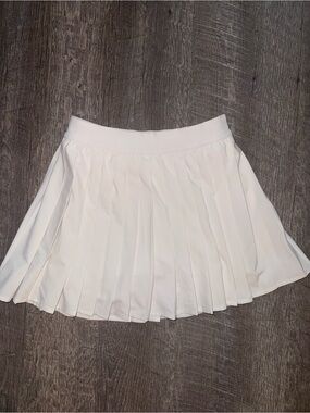 lululemon athletica White Pleated Skater Tennis Skirt